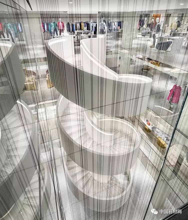 欣赏|全球奢侈品店最顶级大理石楼梯设计