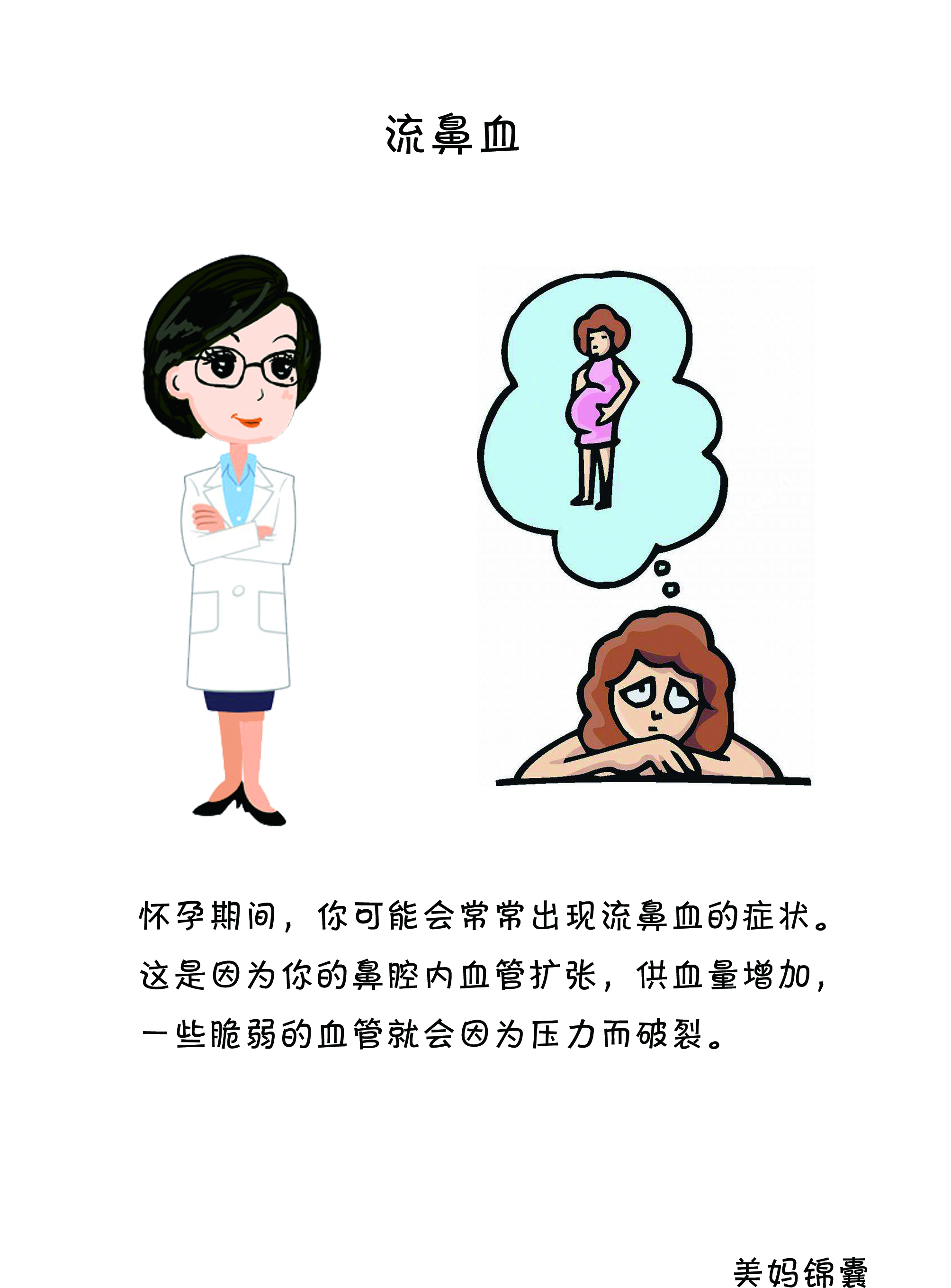 孕期一个月喉咙痛流鼻血,孕期妈妈鼻子里有鼻血