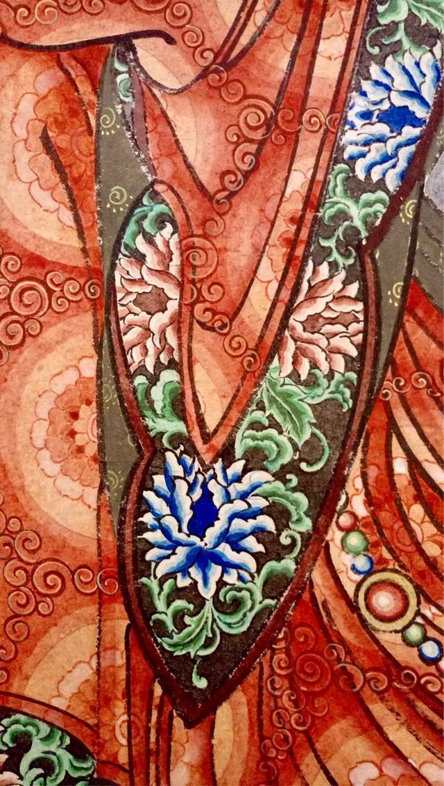 观音菩萨三十二像工笔画,观世音菩萨画像工笔画