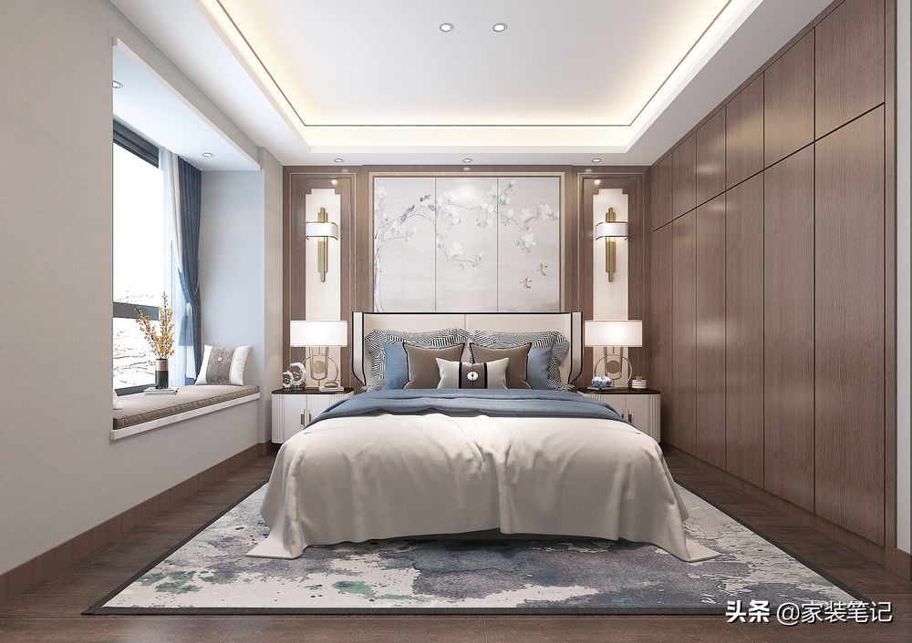 160平方新中式装修风格全屋效果图,160平复式两层装修效果图新中式