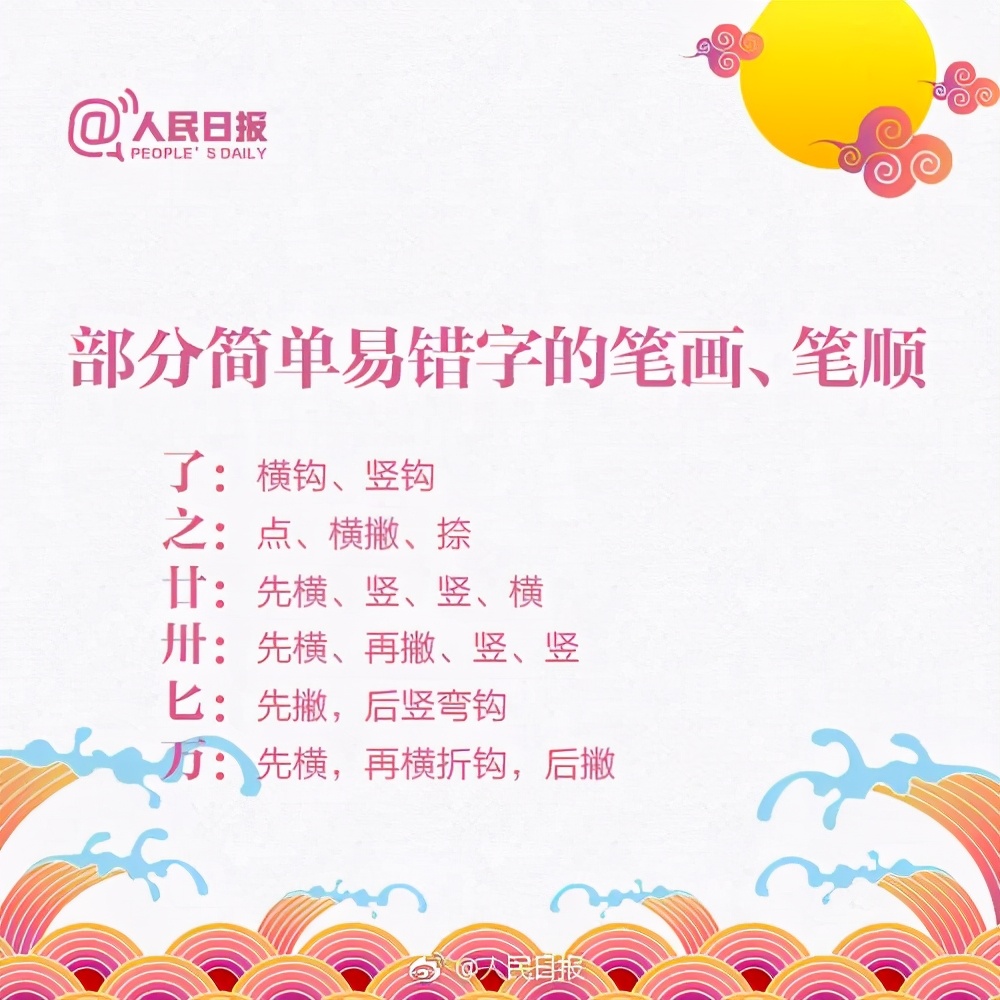 汉字笔顺基本规则口诀,汉字的笔顺规则讲解