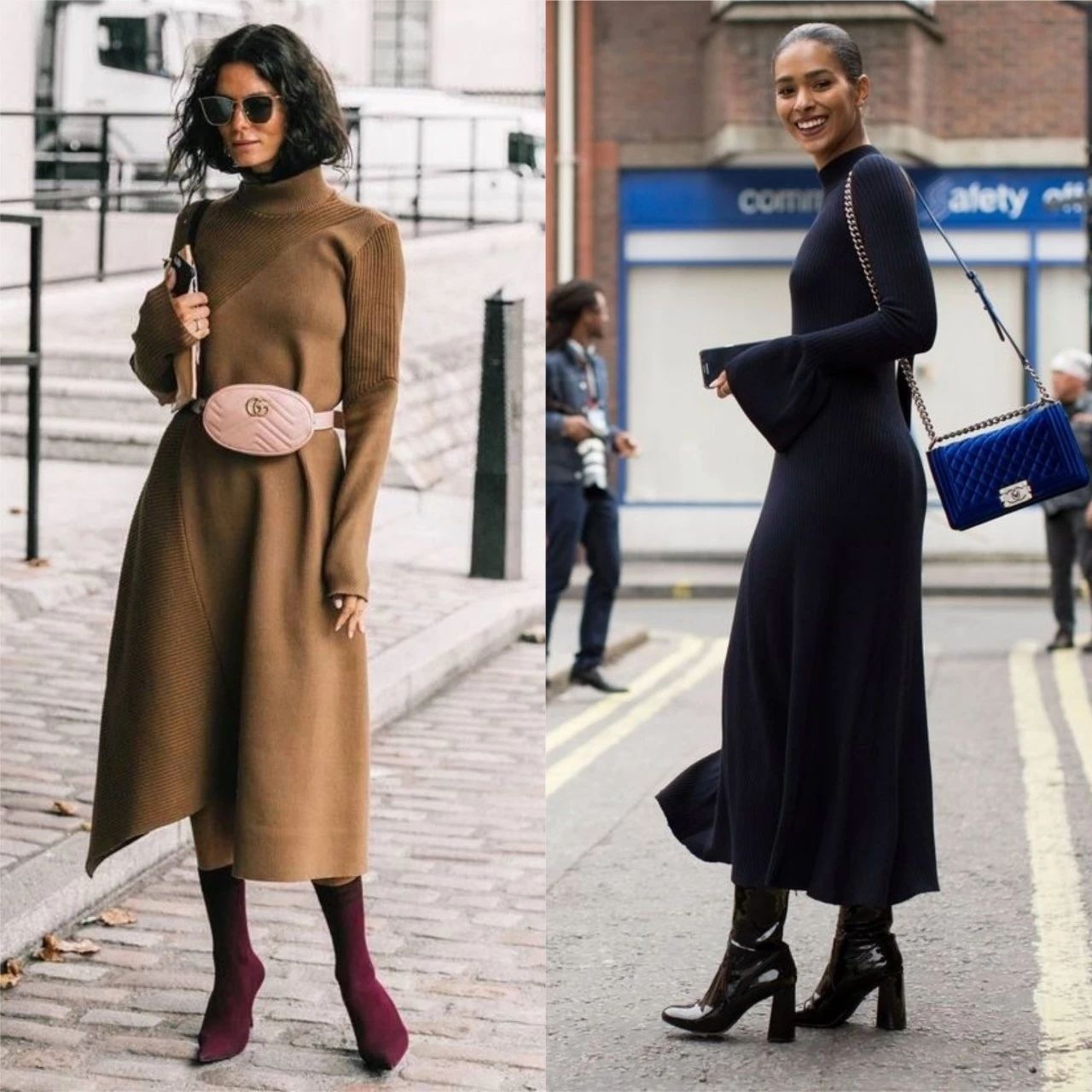 热销爆款必buy单品,秋冬连衣裙显瘦遮肚子外穿