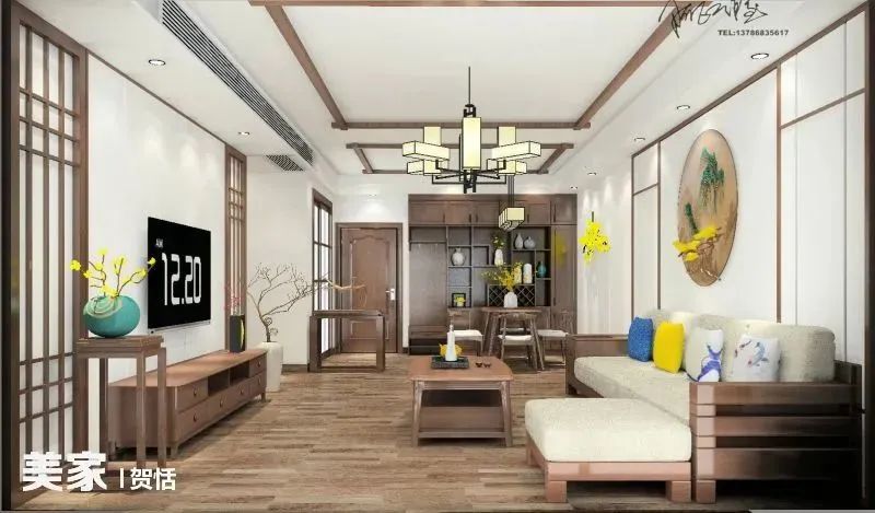 好看的客餐厅效果图,60平方客餐厅一体装修效果图大全