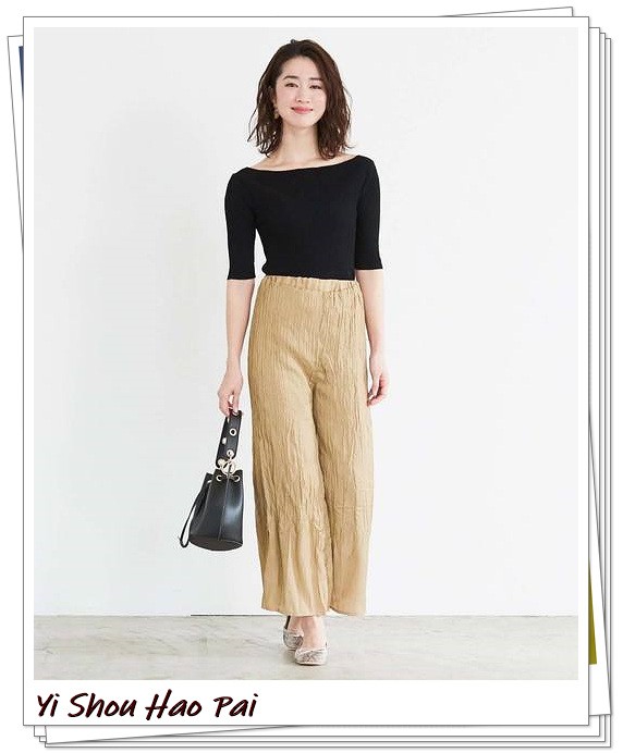 春夏米色裤子最佳搭配上衣,夏季米色裤子与上衣搭配图
