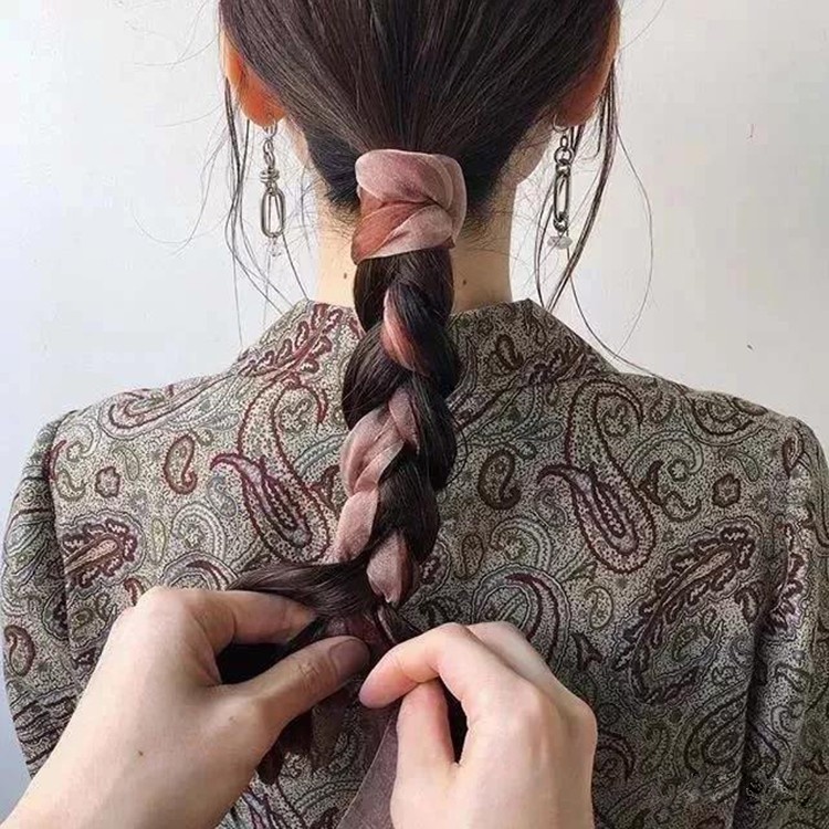 一学就会的丝巾五种系法,大长款丝巾的花样系法大全