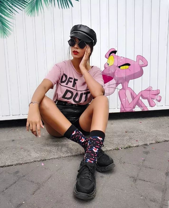 杨幂的经典穿法你学会了吗,杨幂袜子穿搭