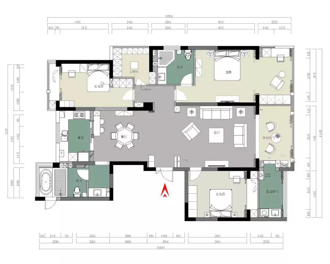 匠艺NEWCASE|178㎡浪漫现代美式家，浅秋轻吟，温暖如初