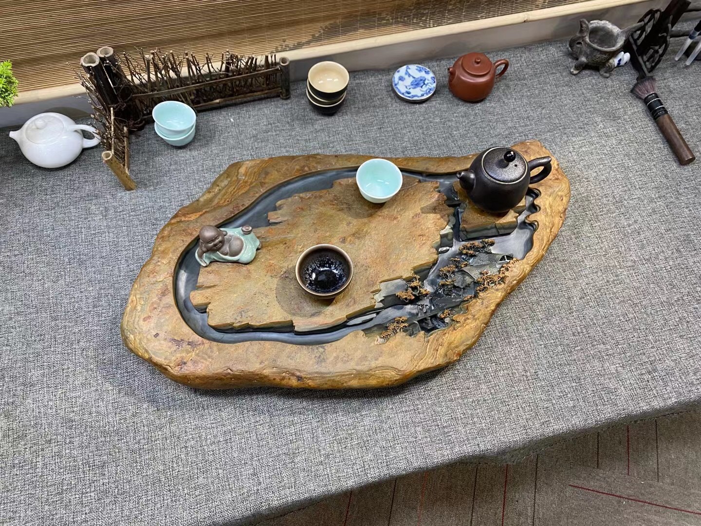 石头茶盘哪一种石头比较好,石头茶盘刻什么好