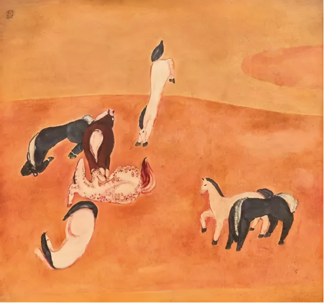 常玉群马图拍卖,常玉巨作群马首度亮相拍卖市场