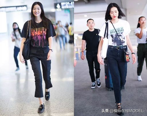超模刘雯最爱的风格短袖,春天里的万能单品不能少