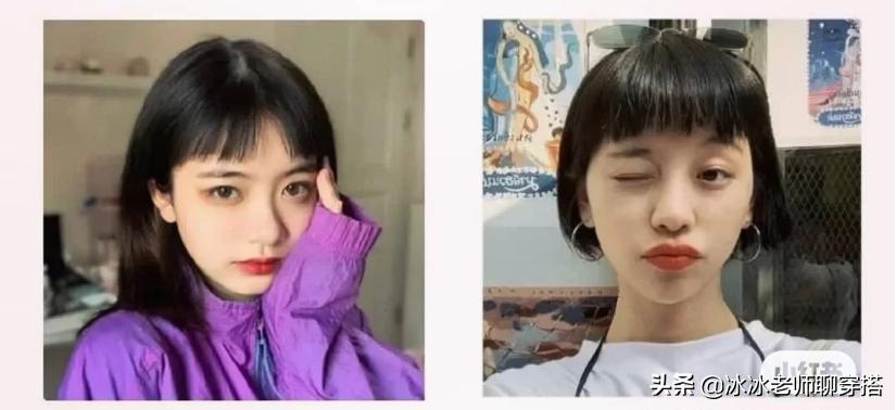 额头窄适合眉上刘海还是八字刘海,额头大的弄哪种刘海好看