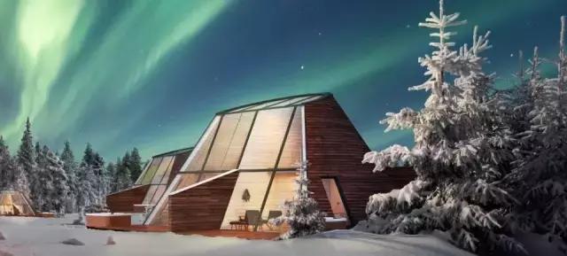 芬兰玻璃屋极光横屏,芬兰极光玻璃屋造价