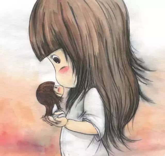 一位爸爸画的一幅画,一位父亲给女儿的画