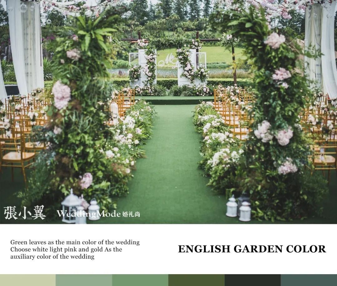 沉浸式童话城堡梦幻森系婚礼,神秘梦幻的法式莫奈花园婚礼