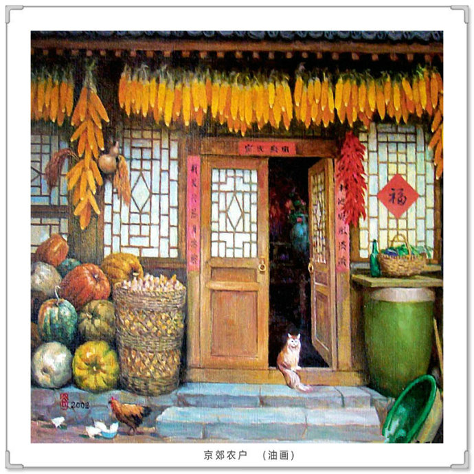 宫廷油画复古写真,高级灰风景油画写生作品