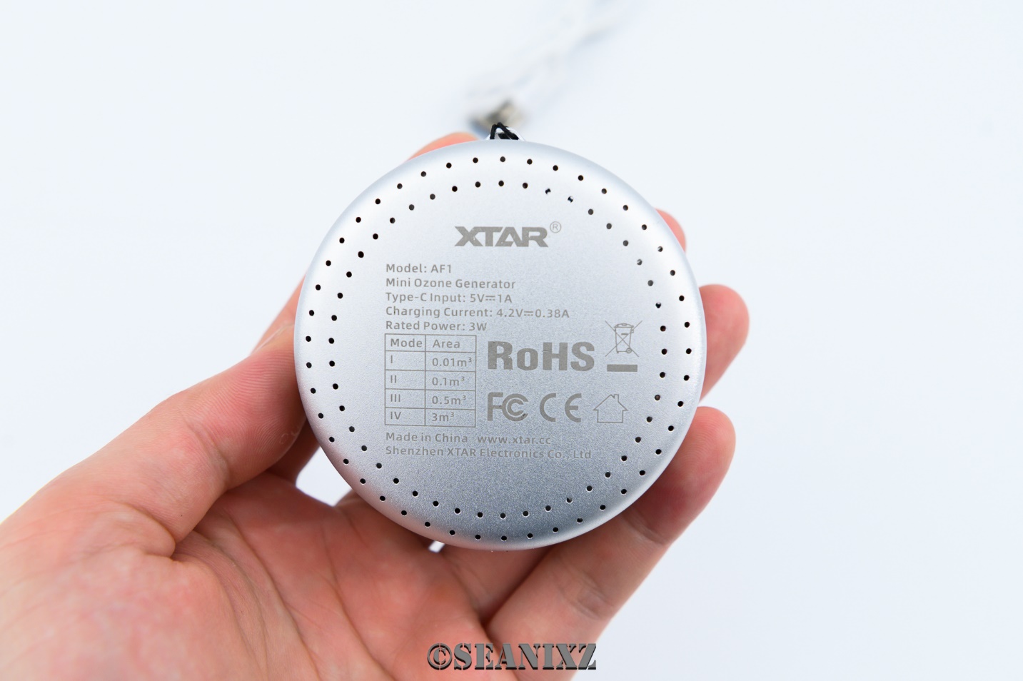 万能的随身消毒神器—XTARAF1蓝氧除味器