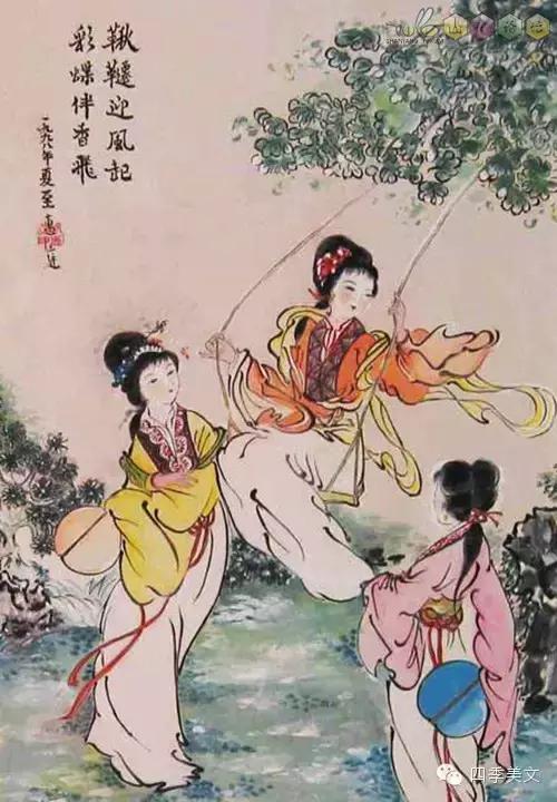 古诗词清明朗诵视频,儿童古诗词国画清明