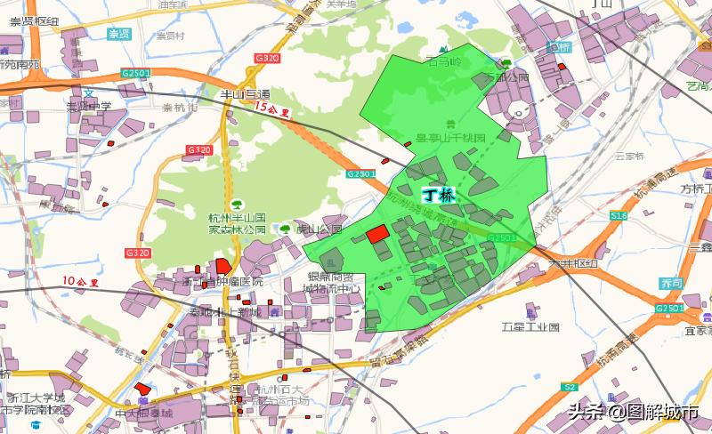 杭州丁桥2021-2035规划,杭州丁桥地图