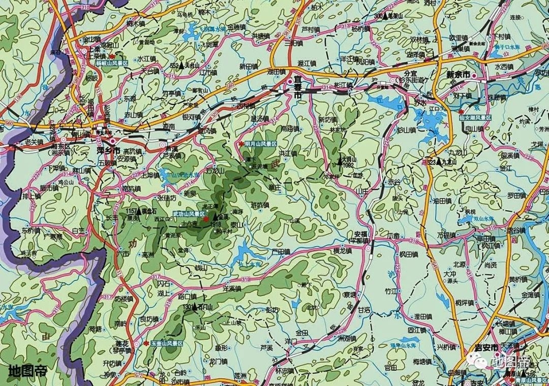 江西宜春版图一分为三，如今市中心设偏远的一角，没人愿认可！