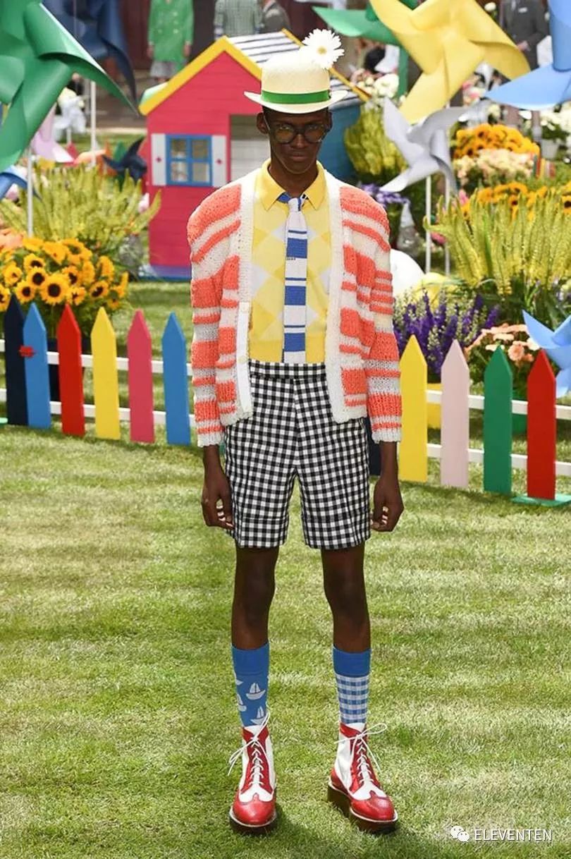 thombrowne2018男装,ThomBrowne2018春夏男装闭场造型