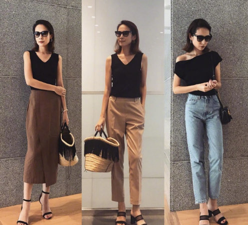 2019夏日本四十岁女人穿搭,中年女性夏天就应该这么穿