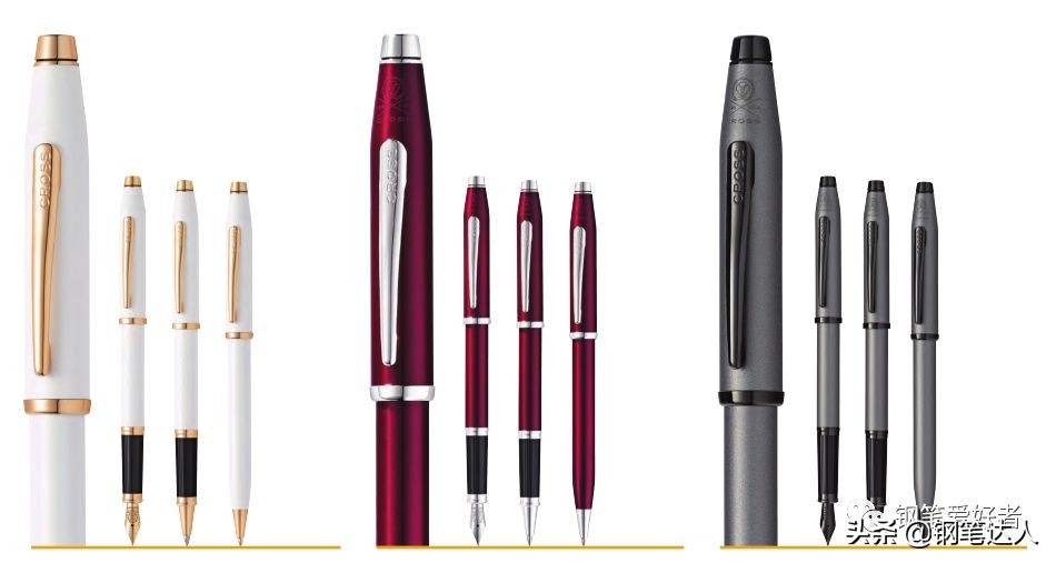 美国出名的钢笔品牌,美国高仕cross新世纪磨砂黑中性笔
