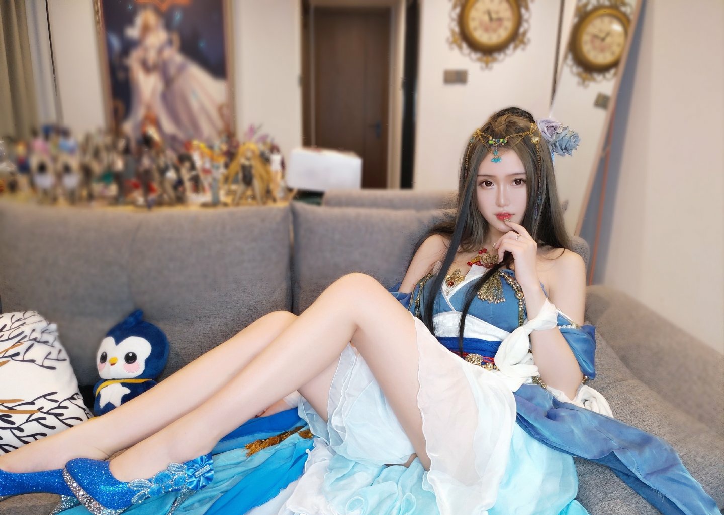 腐团儿cos明日星,少年感十足的古风cos