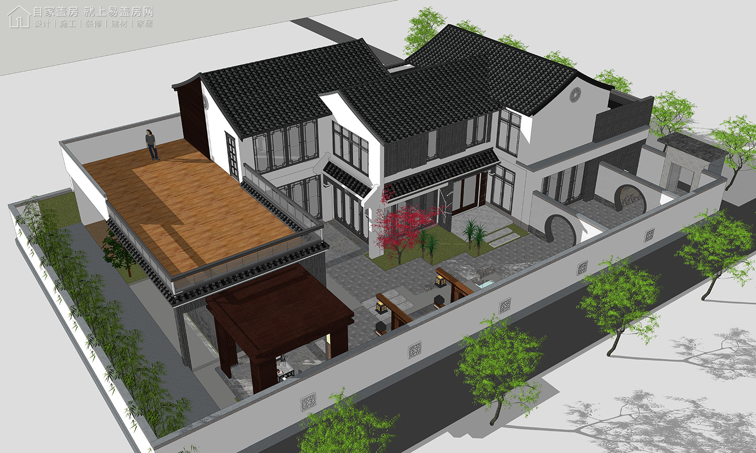 宁波新中式古建筑,宁波市区中式合院