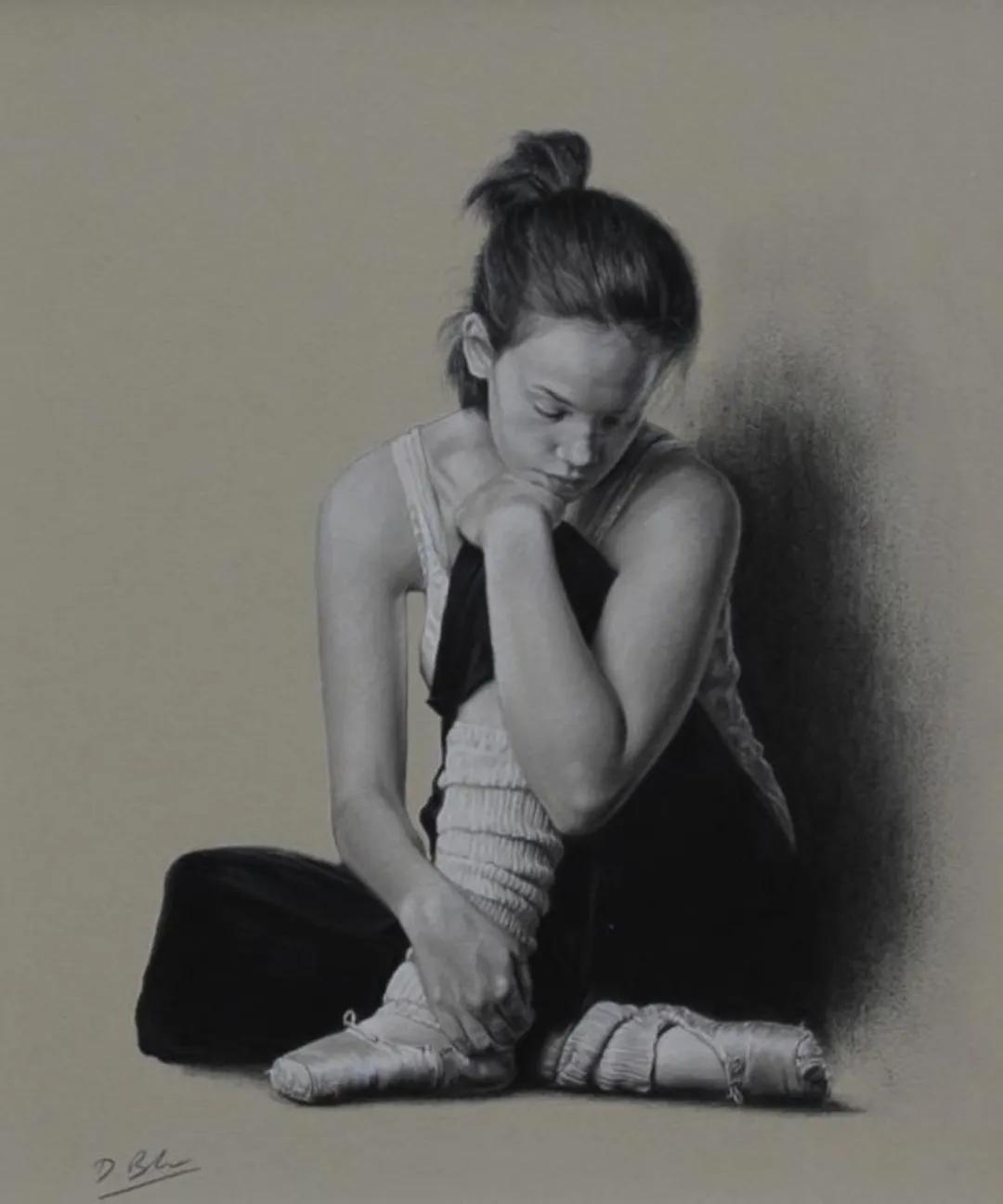 英国艺术家超写实人体油画作品，比照片还逼真