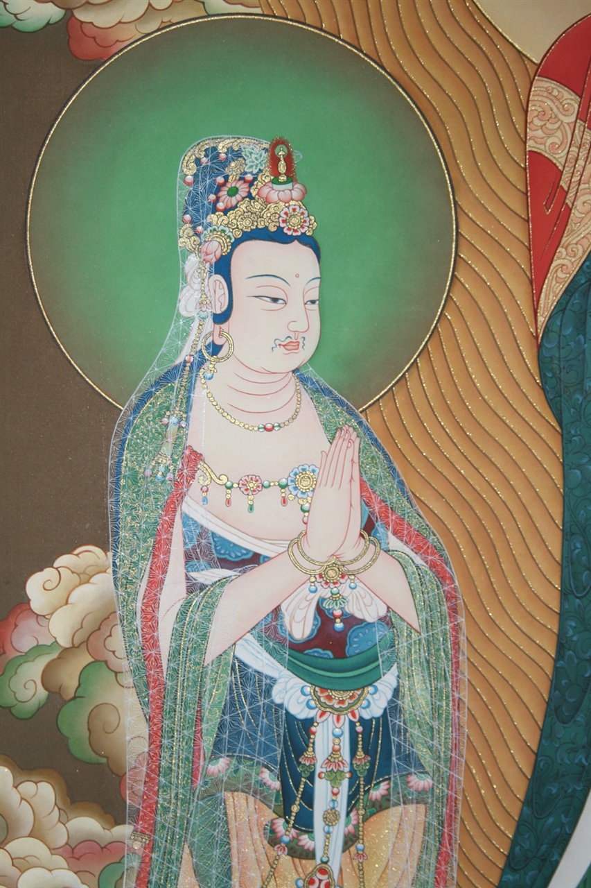 西方三圣是指阿弥陀佛图片,佛教西方三圣阿弥陀佛像