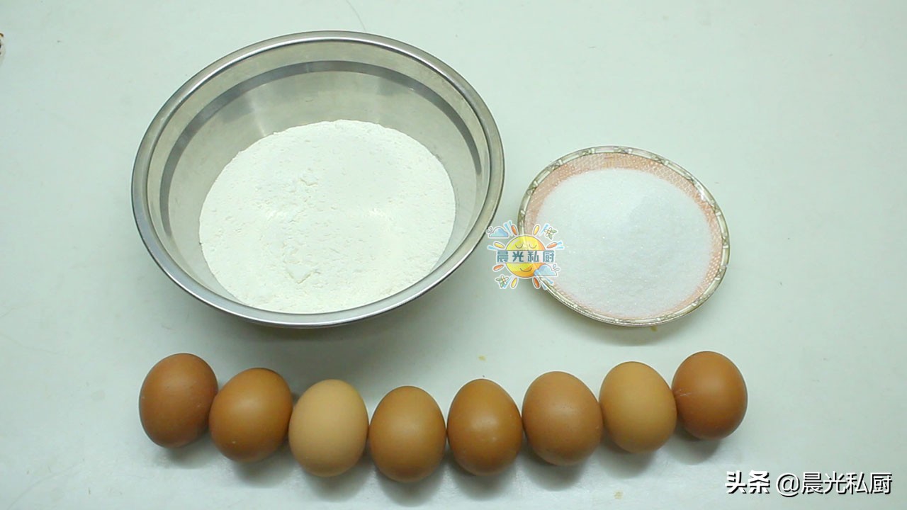 自制老式脆皮小蛋糕，不用水不用油，只用3种原料做出童年的味道