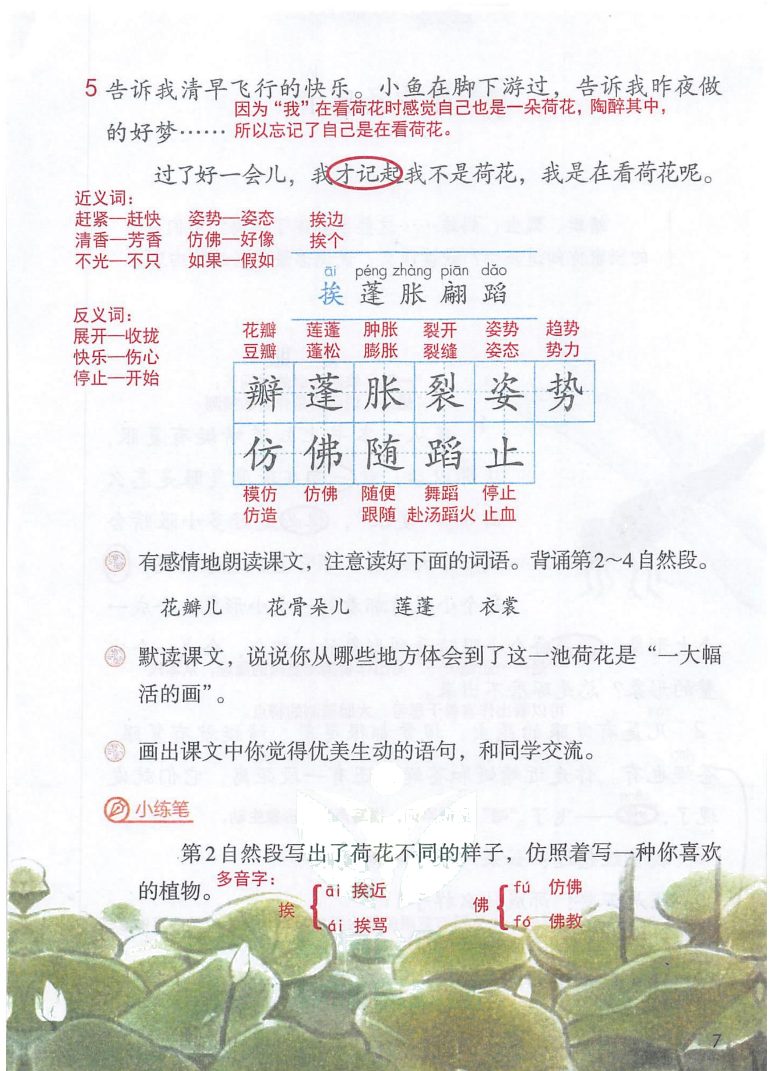 三年级语文下人教版第一单元笔记,三年级语文下册笔记完整版三单元