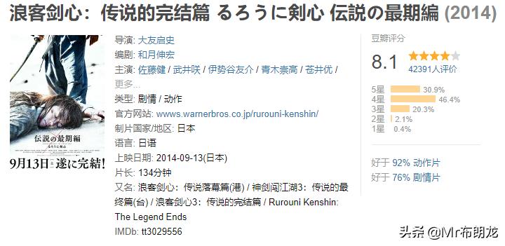 一个刽子手的救赎之旅：日系漫改之巅《浪客剑心》