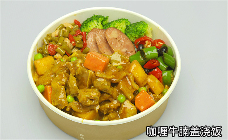 特别有食欲的盖浇饭,非常好吃的盖饭你看着有食欲吗