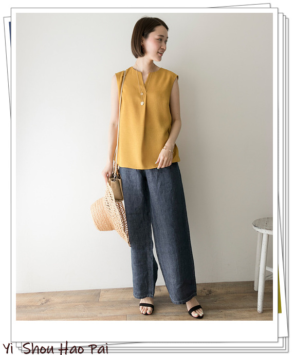 亚麻裤搭配什么上衣好看,亚麻上衣搭配格子裤秋季