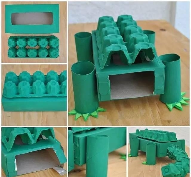 怎么能给孩子做纸箱玩具,变废为宝的学习玩具