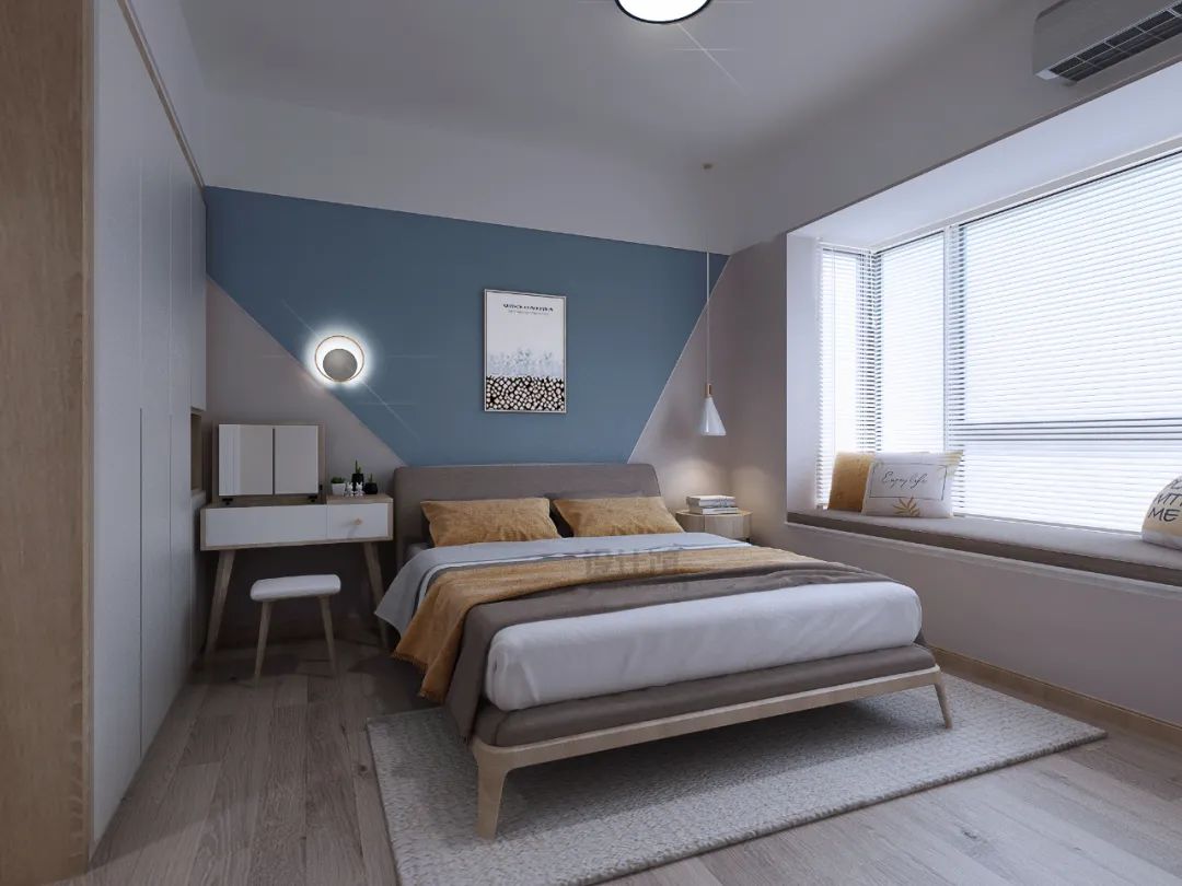 床在中间怎样布置自己的房间,房间床位怎么布置