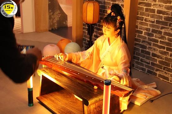 汉服夜间拍摄便携补光灯,汉服圆圈补光灯