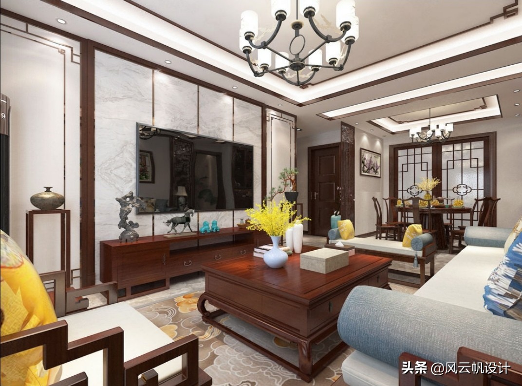 别说中式造价高，看这对夫妇仅用26W打造三居室，效果堪比豪宅