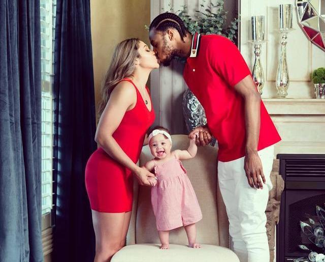 真像泰伦卢啊！灰熊24岁新星晒女儿，皮肤一脸白皙，已无黑人特征