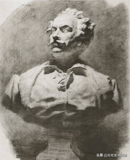 冉茂芹石膏头像,素描石膏冉茂芹