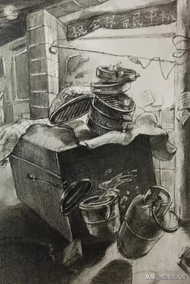 清华美院设计素描2015年高分卷,清华美院校考设计高分试卷