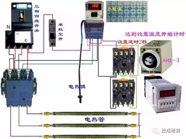 断路器按钮与接触器接线图,11种断路器接触器电气互锁接线图