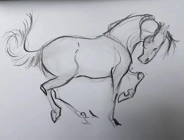 马怎么画简单图画,马怎么画更真实