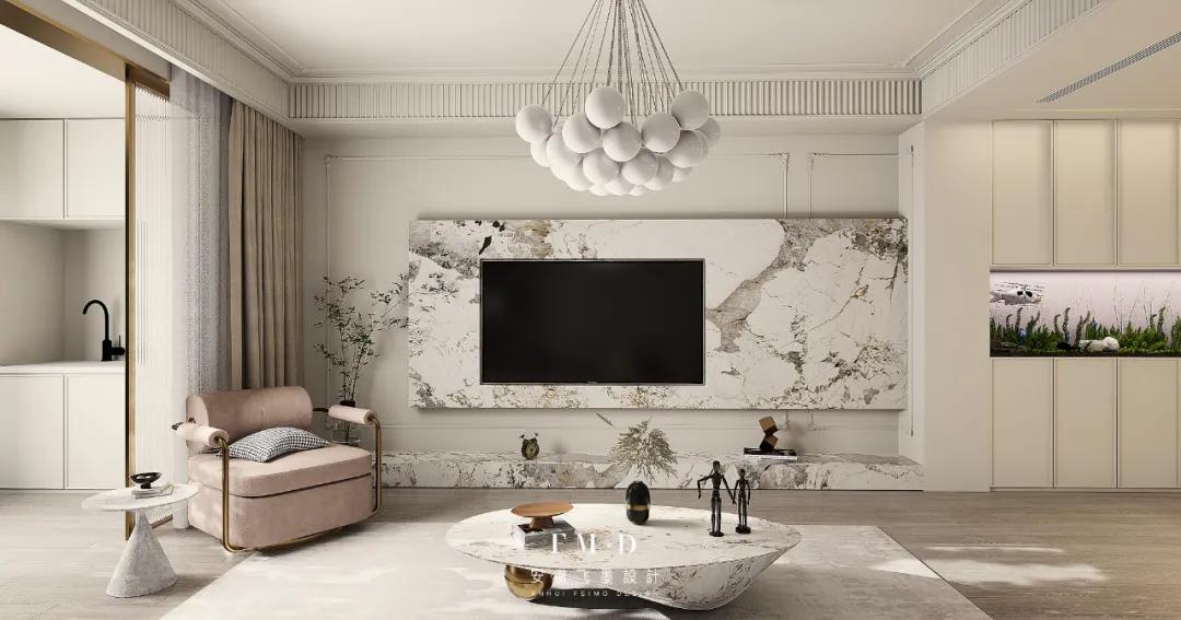 万科5.1米高loft复式设计,万科新著127平精装改造