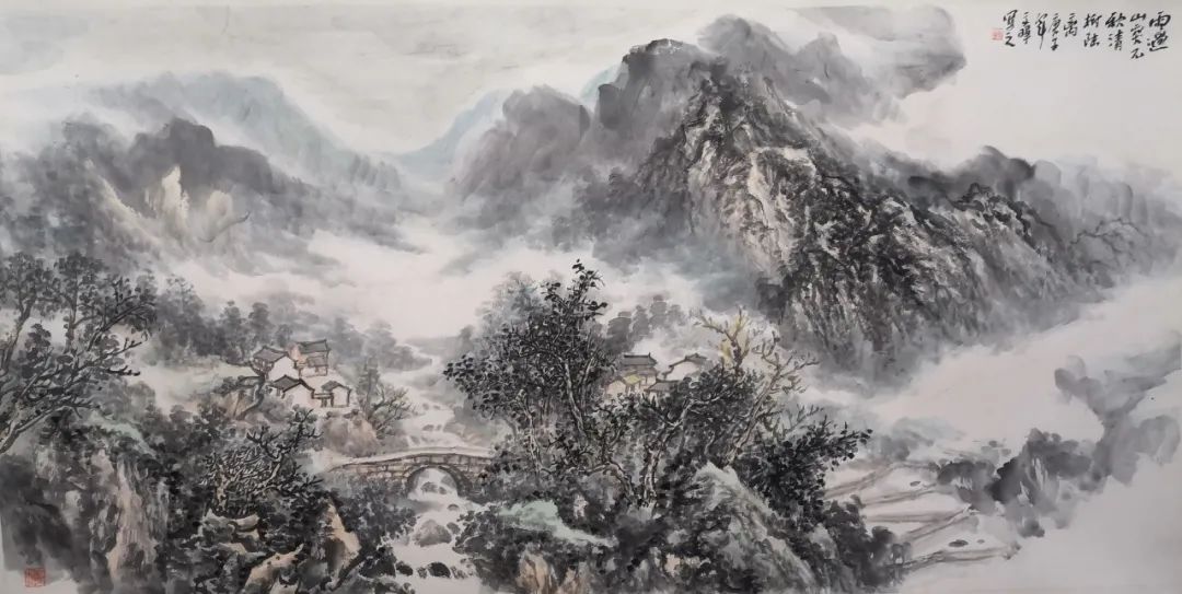 「艺展中国」汪文晖国画山水作品欣赏（2021迎春展）