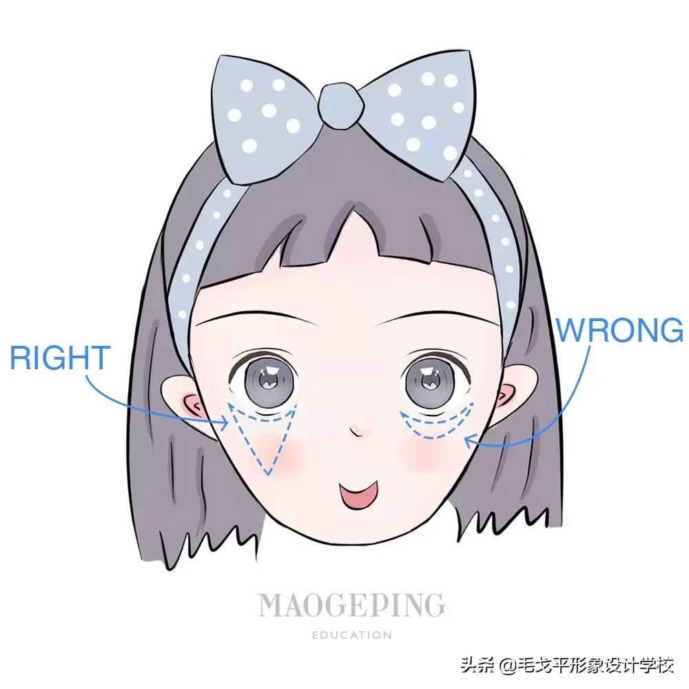 大脸小眼睛眉毛画法,大脸小眼睛化妆教程