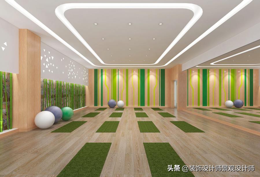 公司健身房设计效果图,书房健身房二合一设计效果图