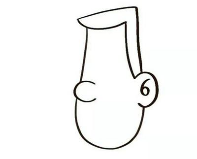 简笔画小头爸爸的头,卡通简笔画爸爸怎么画