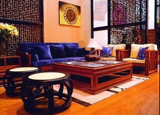 红木沙发适合什么客厅,一套红木沙发